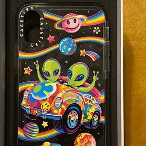 Casetify x Lisa Frank phone case for iPhone X/Xs.